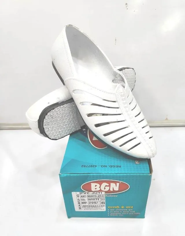 BABU-G MUKHIYA JI DLX MEN PVC MOLDED LOAFERS