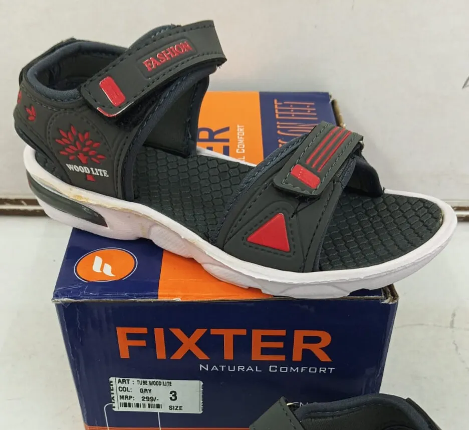 TUBE WOOD LITE- Boys Sandals – Adjustable Velcro Straps