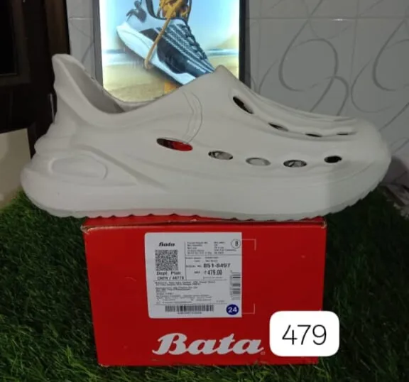 Bata-851 3187 White Foam Clogs | Airy & Stylish