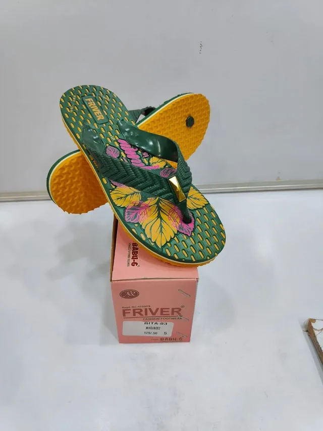 babu-g Rita-03 Ladish Rubber Slipper