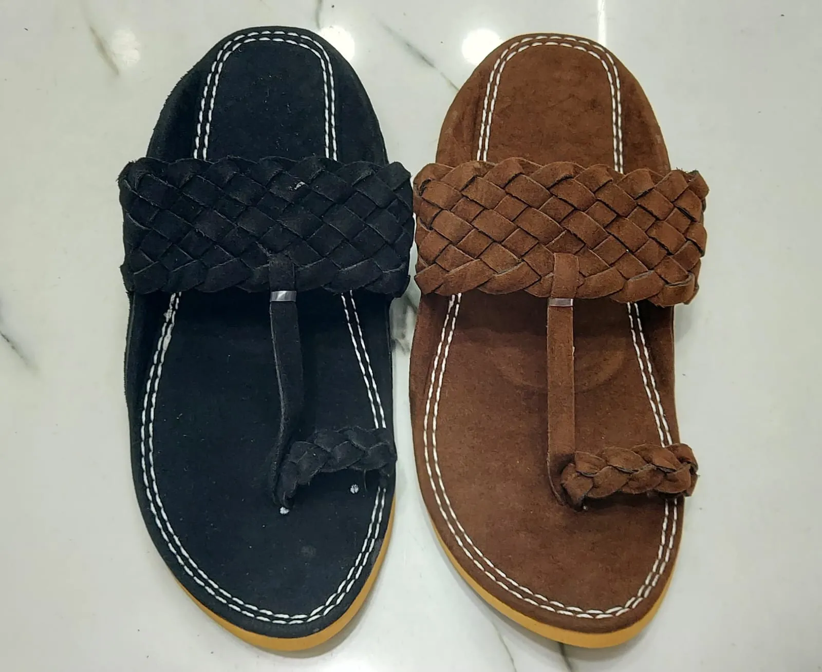 DATA-A32 Men's Premium Handcrafted Kolhapuri Sandals