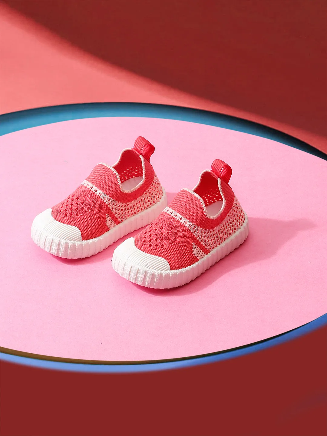 ONYC-KN0103 Peppy Toddlers's First Step Shoes - Pink (Unisex)
