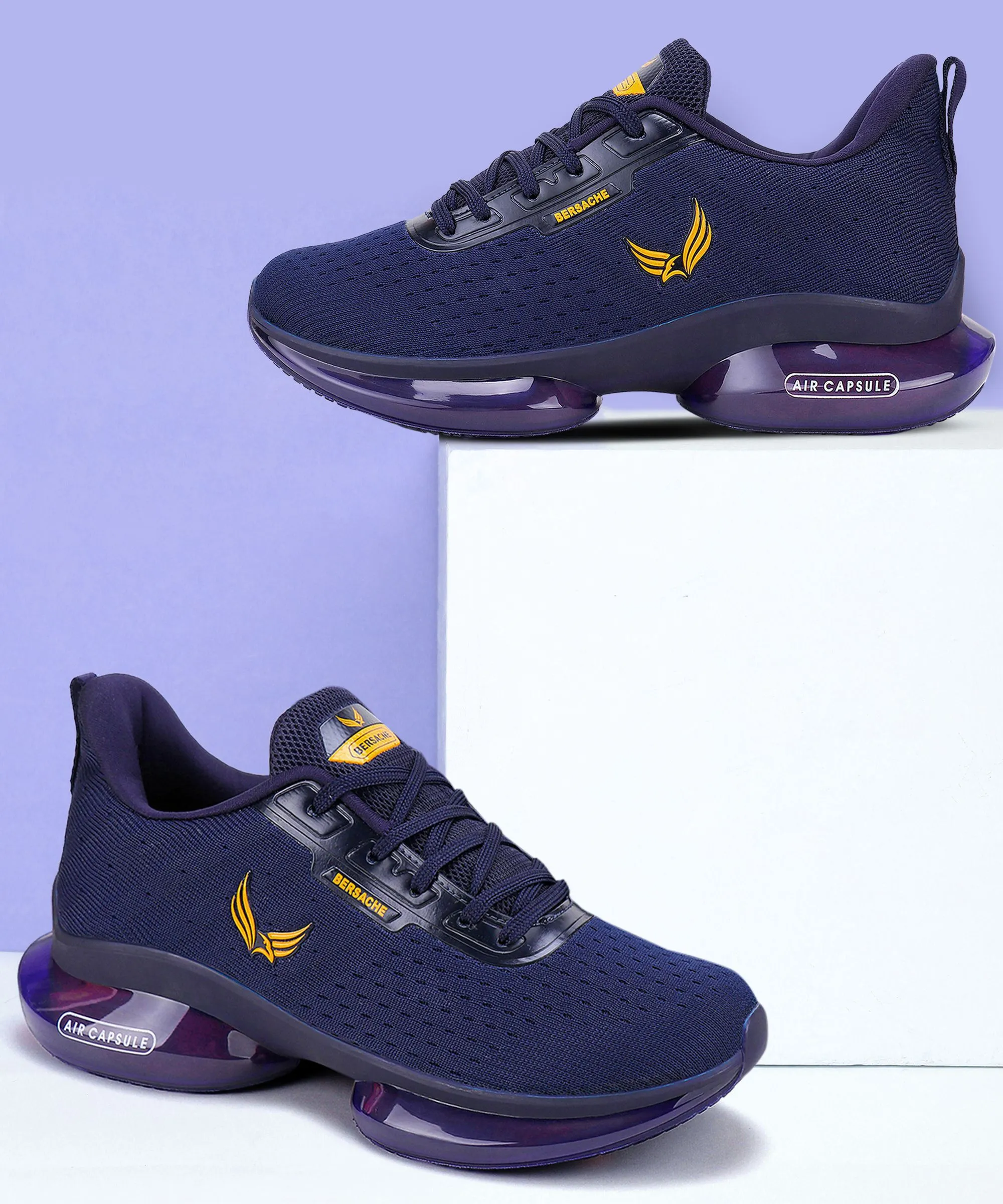 Bersache-9039 Men Shoes Blue Box Packing