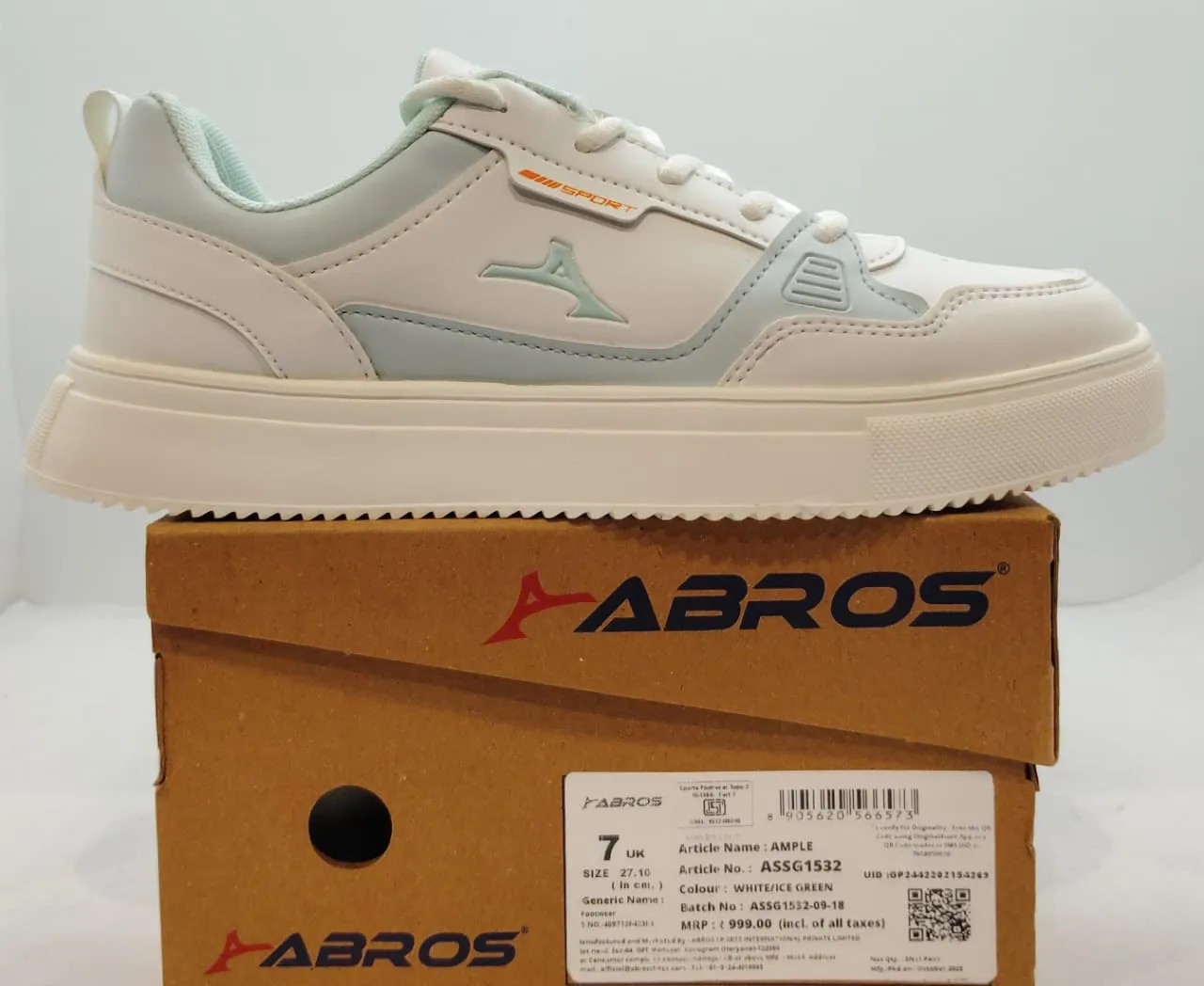 ABROS AMPLE ASSG1532 Off-White/SKY Casual Sneakers
