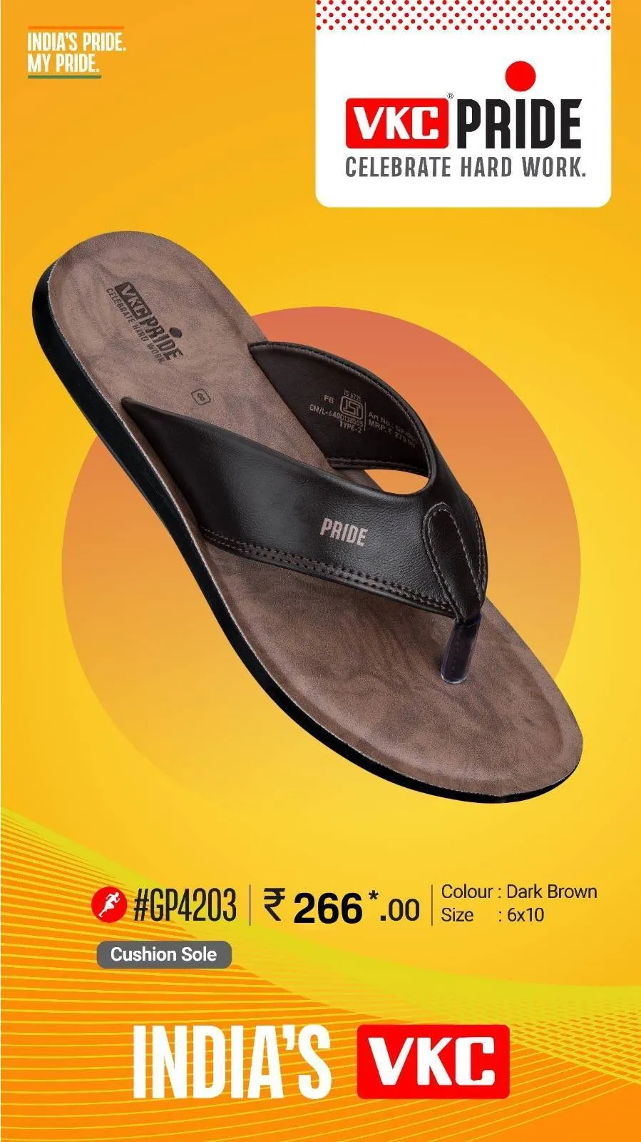 VKC PRIDE 4203 DARK BROWN