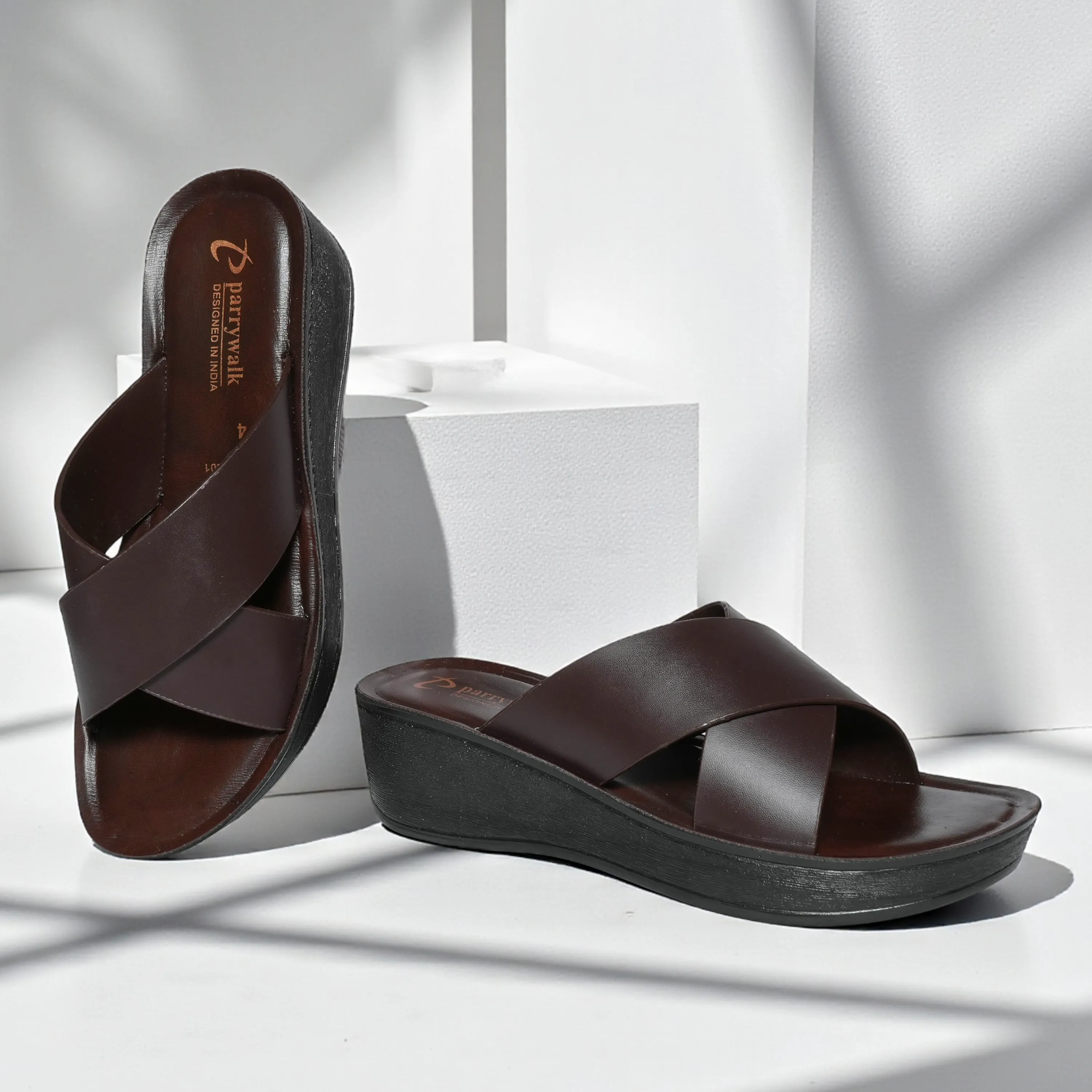 PWL-801-BRN-WOMEN SLIPPER