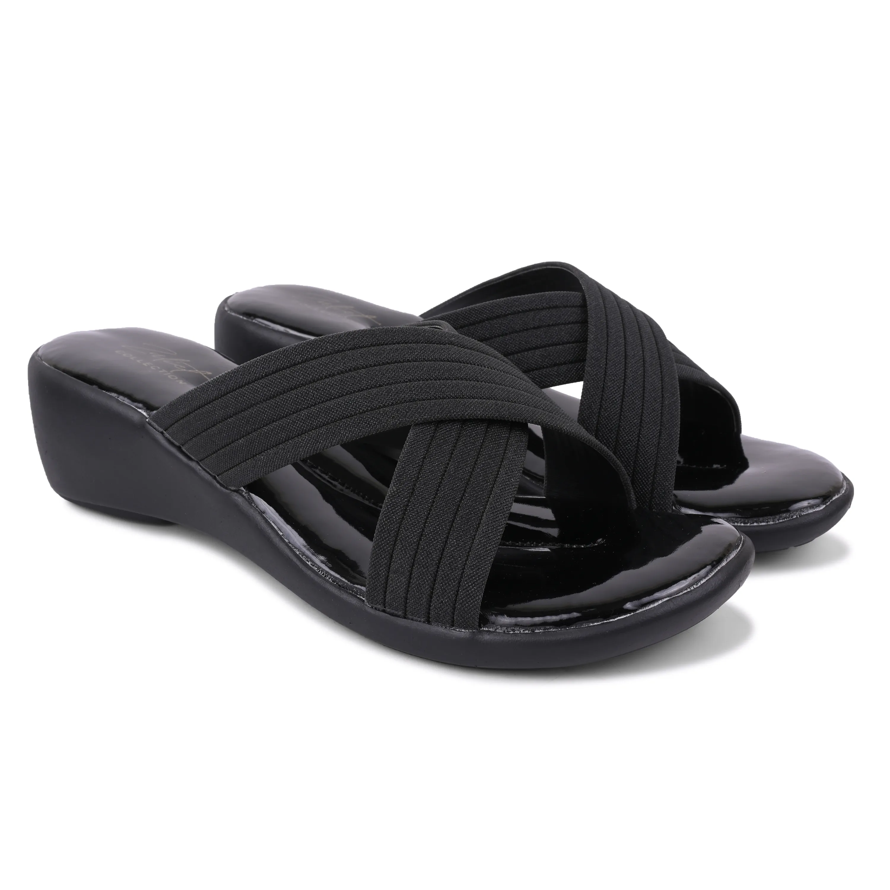 ZULIET-Art-38 Women's Criss-Cross Strap Wedge Sandals