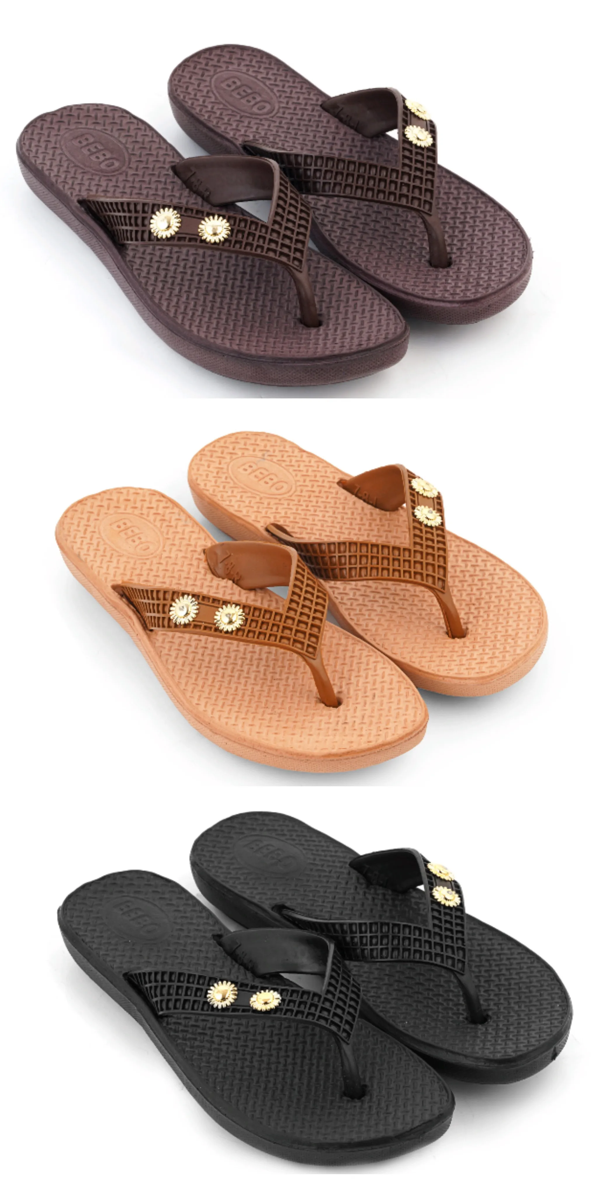 Skymate Women Eva Chappal(BEBO 2 BKL)5X8 LOOSE