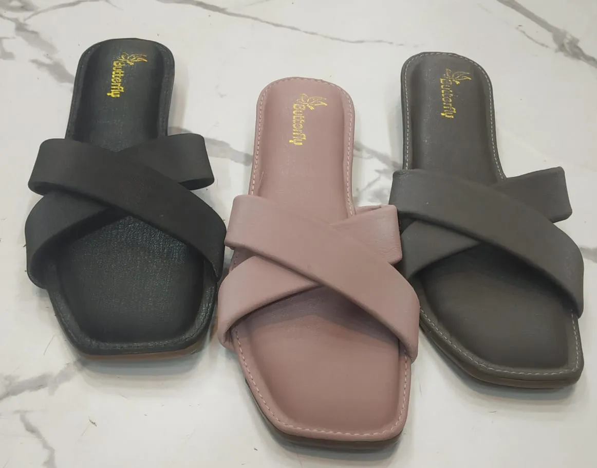 SHELIA FOOTWEAR- PJK 11 FLAT  SANDALS