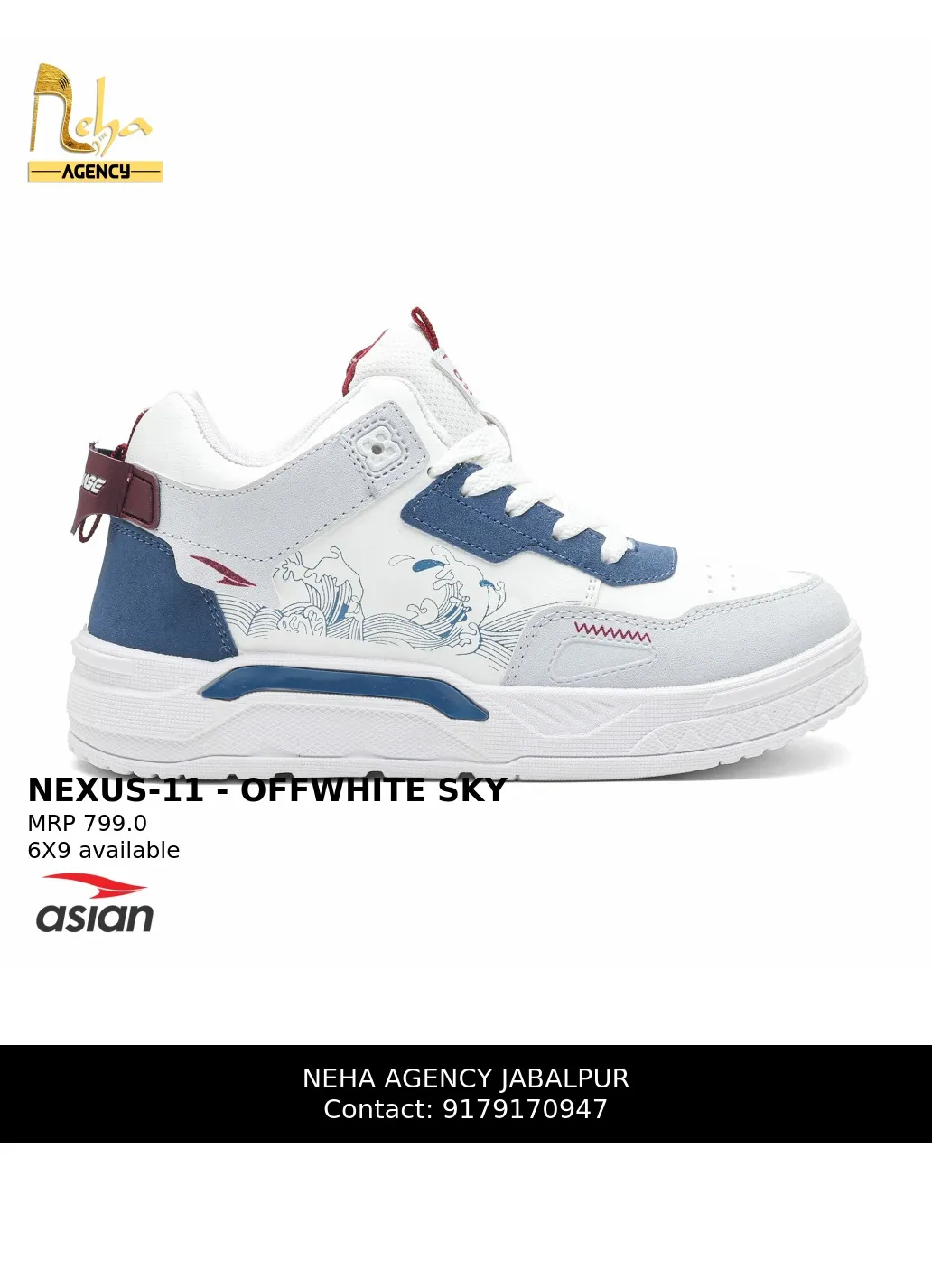 ASIAN- NEXUS-11 White Casual Sneakers