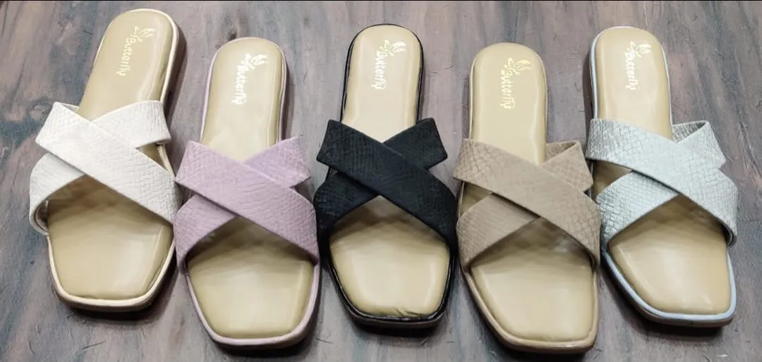 SAHELI FOOTWEAR- SF-027 Women’s Elegant Braided Cross-Strap Flat Sandals (Copy)