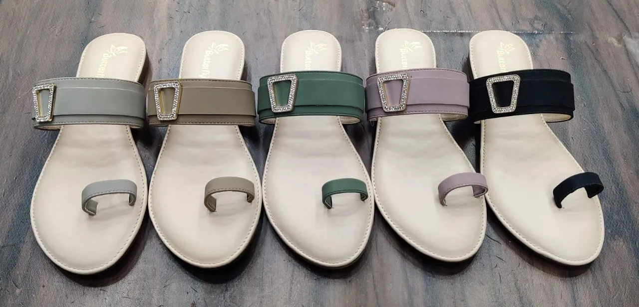 SAHELI FOOTWEAR- SF-042 Women’s Elegant Braided Cross-Strap Flat Sandals