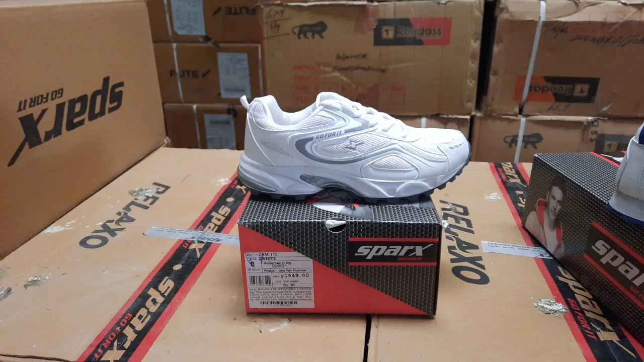 CC FOOTWEAR- SPARX-010 MENS WHITE RUNNING SHOES